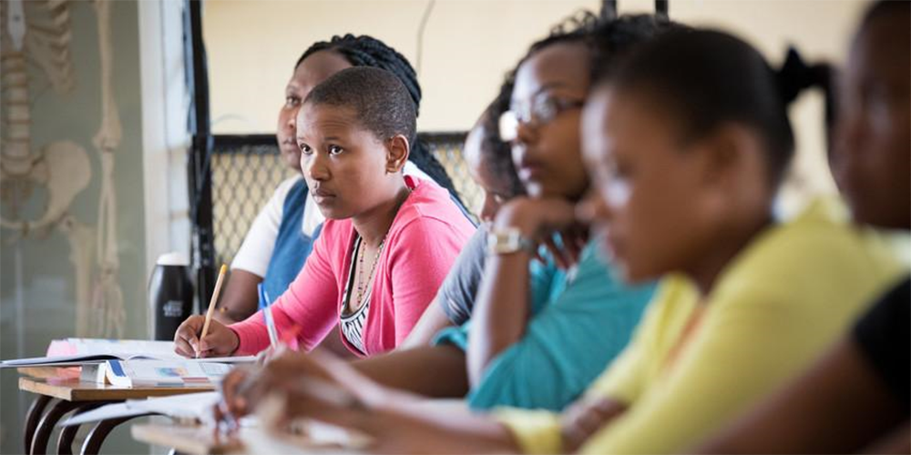 Students in a classroom in Lesotho. Photo: Albin Hillert/WCC, 2017.