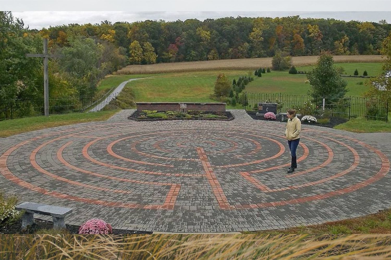 Walking a labyrinth, like this one at Hopewell United Methodist Church, Downington, Penn., is a time to focus and be centered on God's call for discipleship, says Pat Rankin. Photo by MTSOfan, courtesy of Creative Commons.
