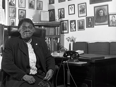 Educator and civil rights activist Mary McLeod Bethune, photographed in January 1943. Gordon Parks/Library of Congress