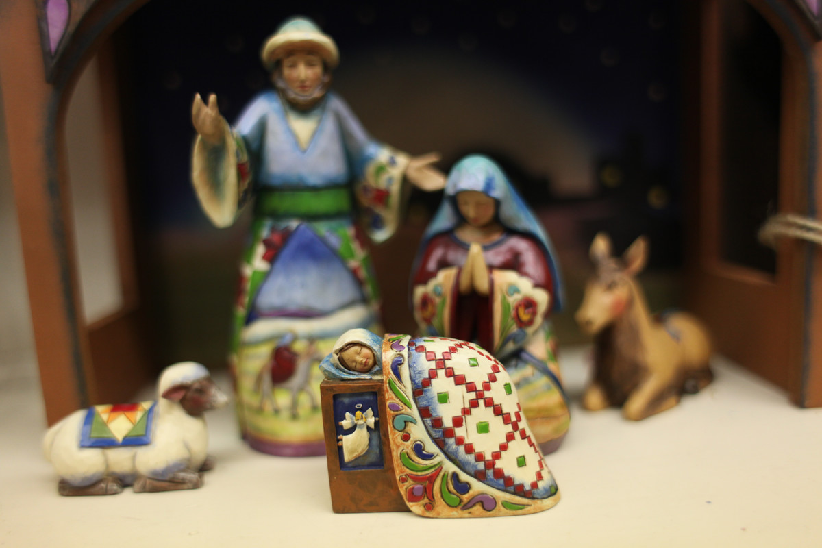 Nativity figures photographed for stock images. Photo by Kathleen Barry, UMNS 1200x800