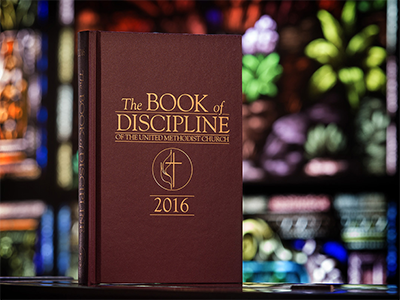 The Book of Discipline contains the rules that guide The United Methodist Church. The Judicial Council — the denomination’s top court — faces multiple questions related to a new Disciplinary provision that allows congregations to disaffiliate with property under certain conditions. Photo by Mike DuBose, UM News.