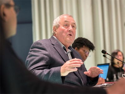 World Council of Churches acting general secretary Rev. Prof. Dr Ioan Sauca speaks at a consultation on the future direction and visions for the Health and Healing ministry of the World Council of Churches. Photo: Albin Hillert/WCC