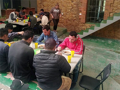 UMCOR supports Un Oasis en el Camino – a ministry of the Methodist Church of Mexico in Apaxco, which provides food, respite and “an oasis along the way” for migrants traveling on trains north. PHOTO: METHODIST CHURCH OF MEXICO