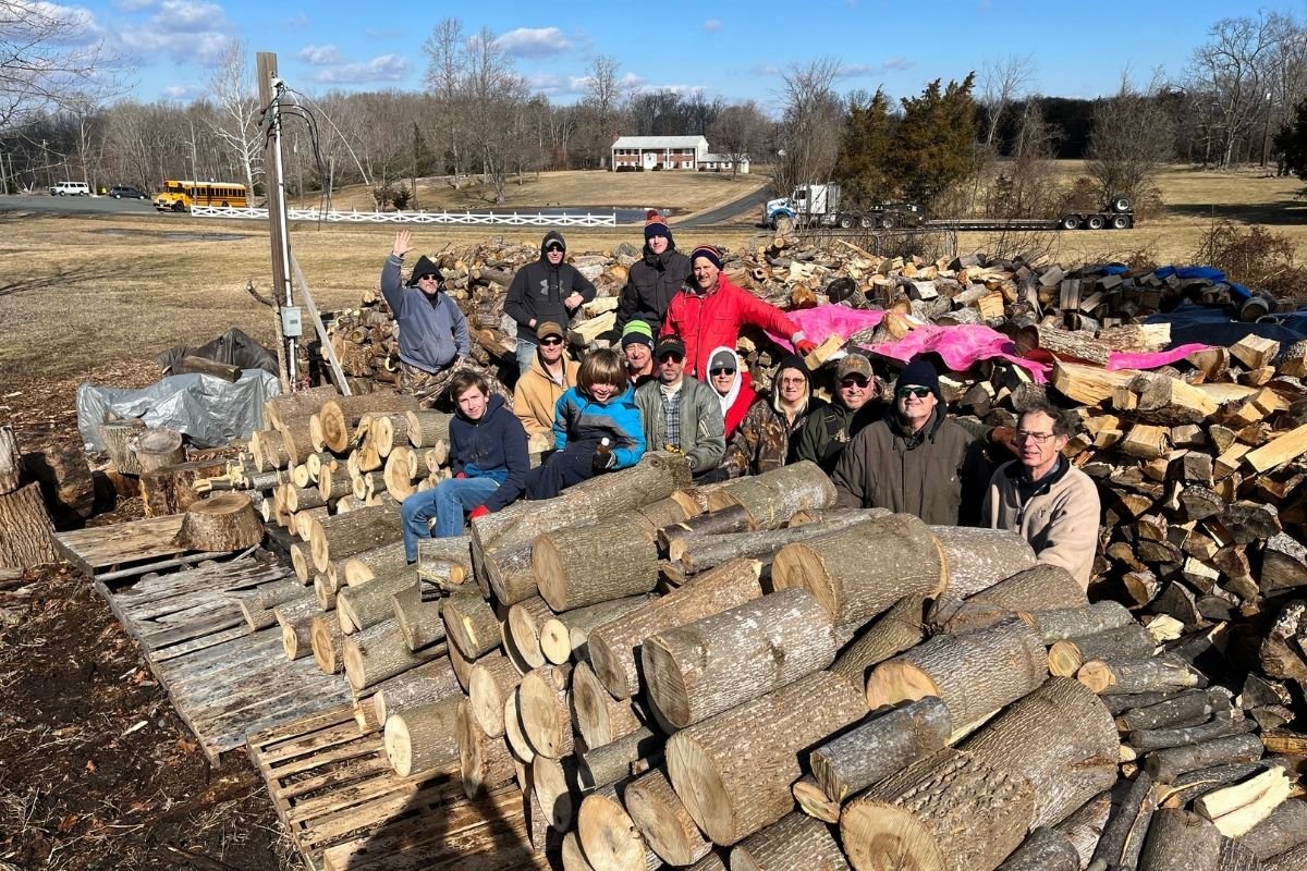 Ebenezer United Methodist Church volunteers provide firewood for their neighbors. Photo by Bo Tye