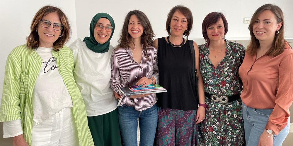 From left to right, the women leading Waldesian diaconal work in Palermo: Piera Buccellato, Safa Neji, Chiara Cianciolo, Concetta Randazzo, Rosaria Alleri, Floriana Madonia.  Photo: Marcelo Schneider/WCC