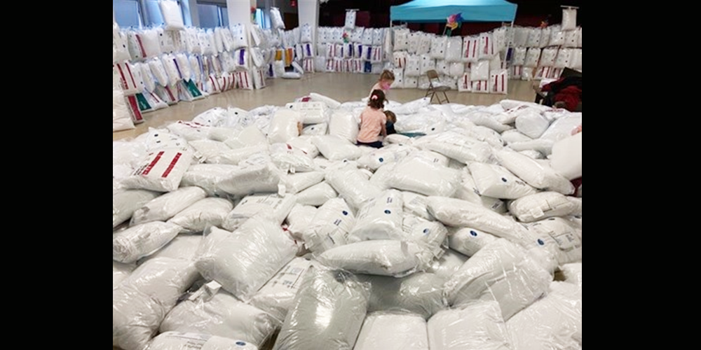 700 pillows to go to homeless