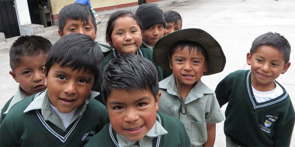 Students at El Sembrador school in Pastocalle, Ecuador. Photo: Courtesy of Encounter With Christ Students at El Sembrador school in Pastocalle, Ecuador. Photo: Courtesy of Encounter With Christ