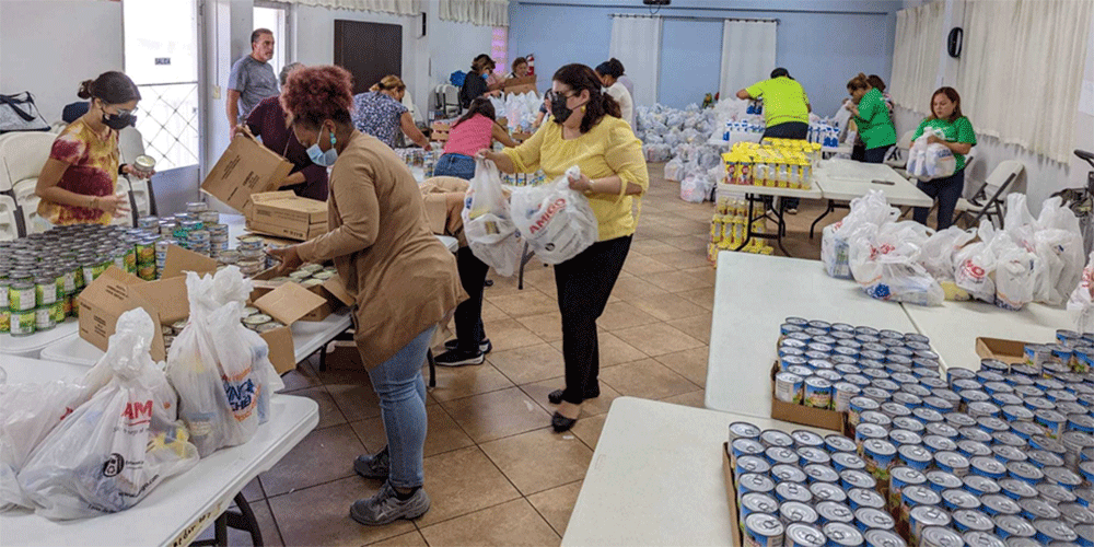 According to REHACE, their emergency response efforts for the first three weeks after Fiona included providing more than 8,400 individuals with 3,370 bags of groceries. Photo: Erick Mercado Sanchez/Rehace