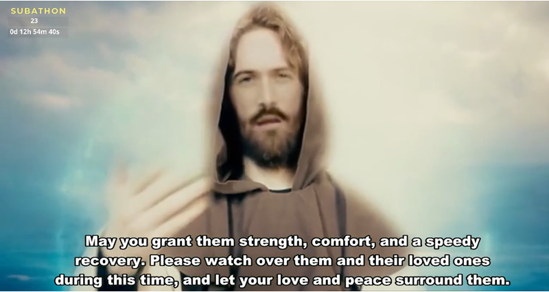 A screen grab of Ask_Jesus on Twitch