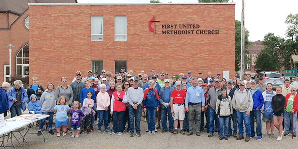 The Brookings group stopped for a quick photo before the build began. Photos by Dave Stucke, Dakotas UMC. The Brookings group stopped for a quick photo before the build began. Photos by Dave Stucke, Dakotas UMC.