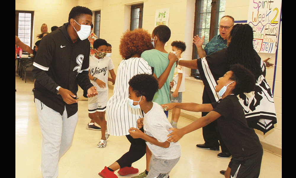 Children dancing at the St Mark's Children's Defense Fund Freedom School's summer program. Courtesy photo.
