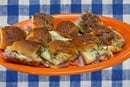 Baked sandwiches prepared by Lily Buchanan for Kids at Our United Methodist Table