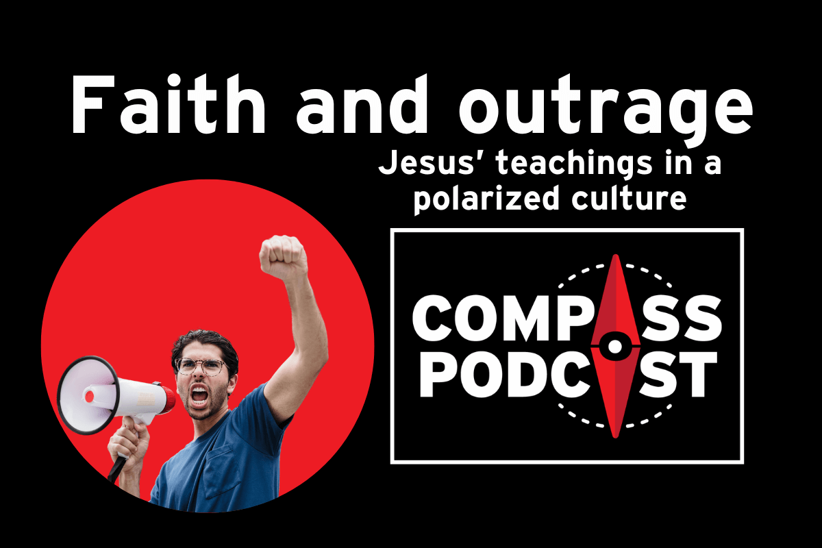What role does outrage play in living out faith during polarized times?