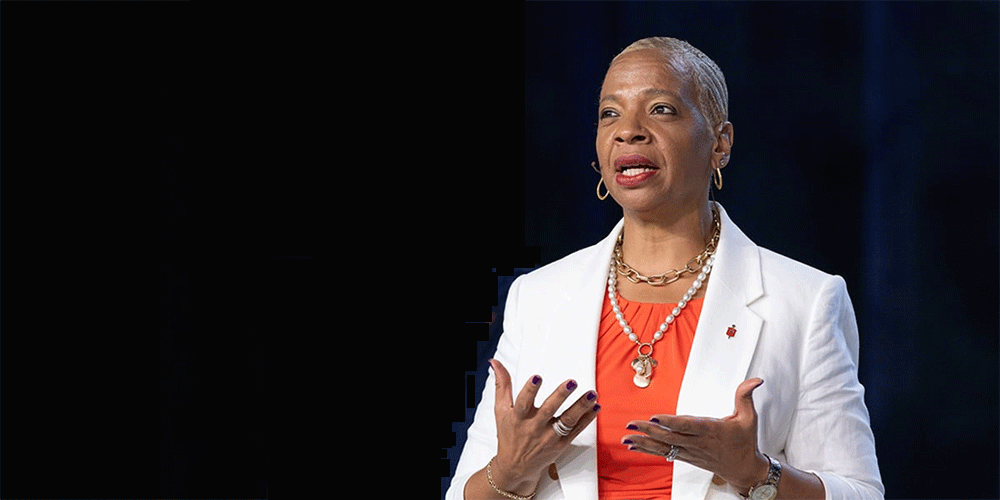 Bishop Tracy S. Malone addresses the 2024 United Methodist General Conference in Charlotte, N.C. The Council of Bishops is calling for a five-day leadership gathering in April or May 2026. The bishops plan to hold the gathering instead of the special session of General Conference that they previously announced. Photo by Mike DuBose, UM News.