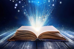 open book mythic light Mythic stories help point us toward God and inspire us to live as mythmakers in God's unfolding narrative.