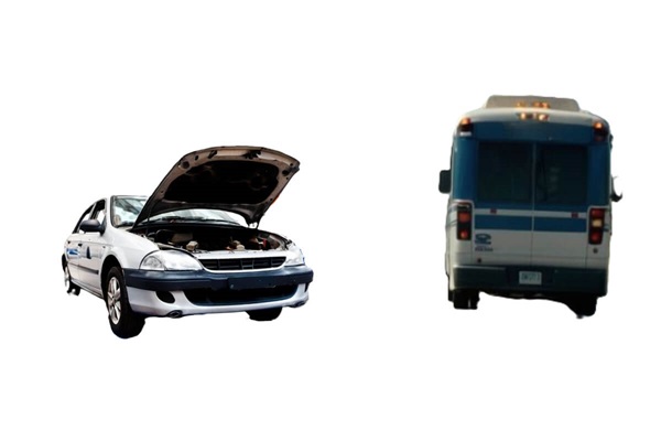Image of car and bus by Open AI and Taylor W Burton Edwards.