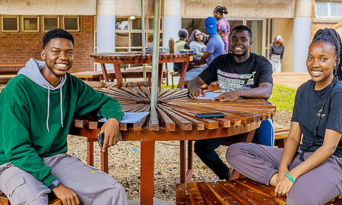 “”In vibrant outdoor spaces, students experience the campus differently, sharing ideas, laughter, and moments of peace..”” Courtesy photo.