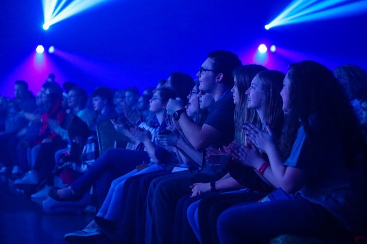 Young United Methodists join together in worship