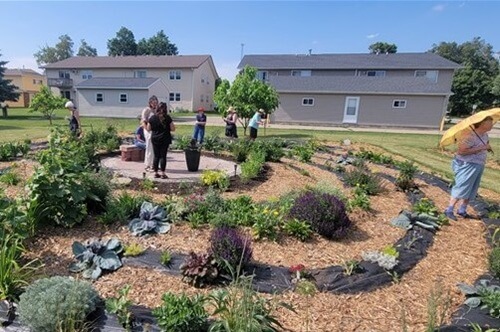The garden at Dysart UMC in Iowa has become a prayer labyrinth, complete with beautiful contemplative areas and free vegetables.