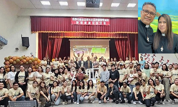 Migrant workers in Taiwan gathered for a TAHANAN event last year. (Photo: Chadash Matthew Navarro) Revs. Richard and Alma Navarro. (Photo: Richard Navarro) Migrant workers in Taiwan gathered for a TAHANAN event last year. (Photo: Chadash Matthew Navarro) Revs. Richard and Alma Navarro. (Photo: Richard Navarro)