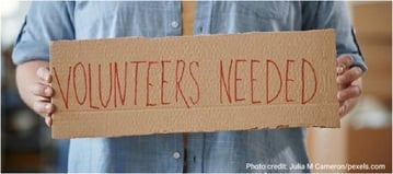 Volunteers Needed - Pexels Image, photo by Julia M. Cameron
