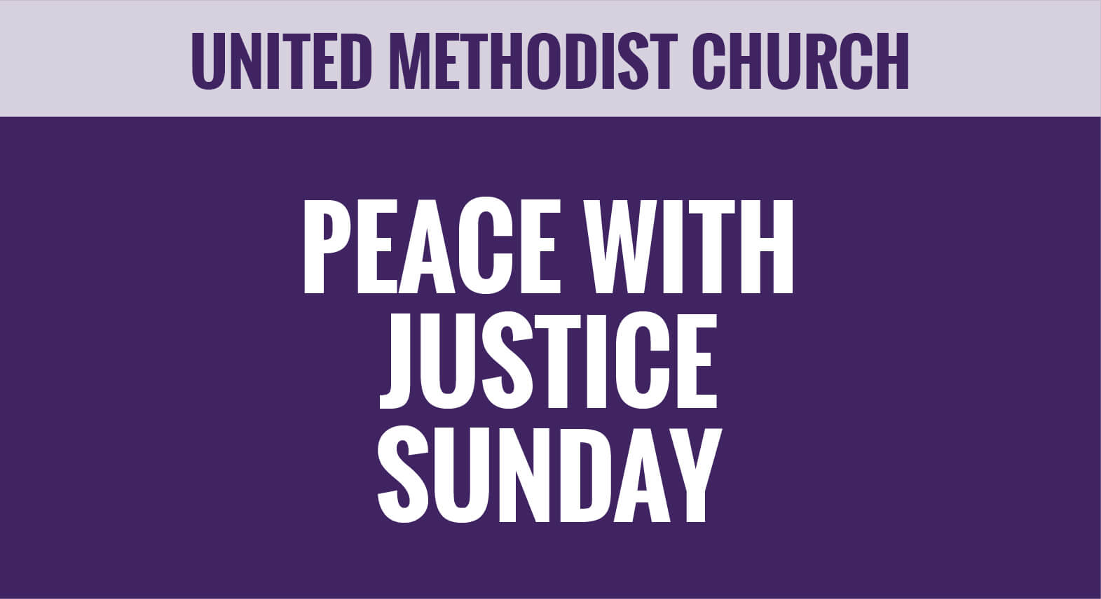 Peace with Justice Special Sunday -  UMC