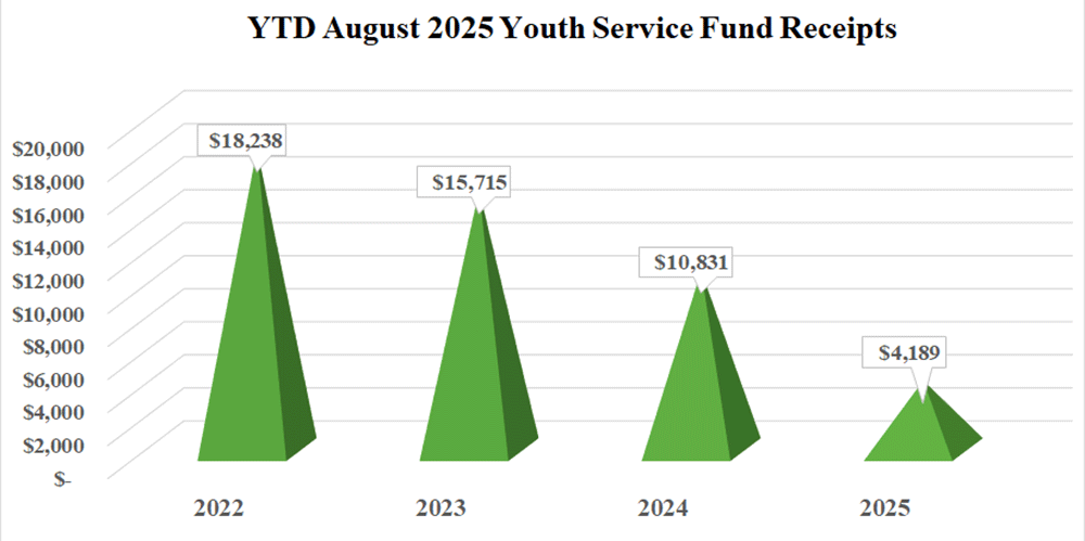 Youth Service Fund August 2025 Annual Conference Gifts