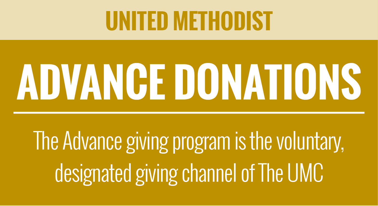 United Methodist Church - UMC Giving - Advance Donations - Thumbnail