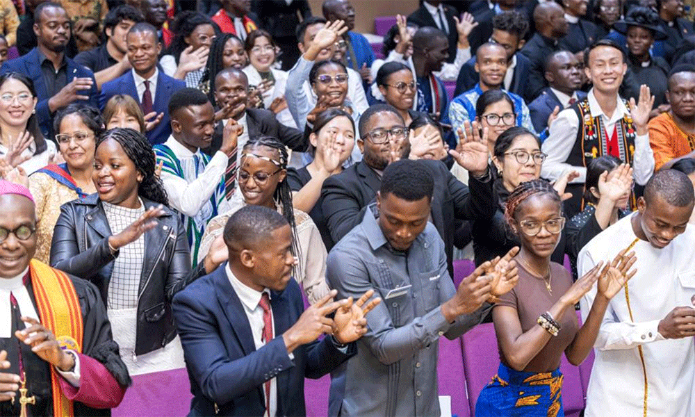 Fellows enjoying worship during their service of commissioning. (Photo: Methodist Church Ghana Media Team)