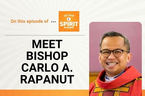 Bishop Carlo A. Rapanut is the featured guest on a special "Meet a Bishop" episode of "Get Your Spirit in Shape."