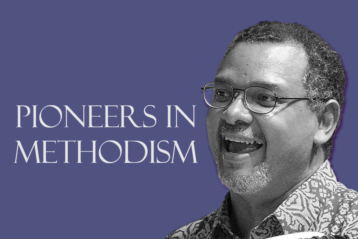 Jorge Lockward, a worship leader with an extensive background in global music, liturgy and worship, is passionate about cultural diversity. Photo by Mike DuBose, UM News, graphic by Laurens Glass.