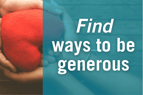 Devotional about generosity