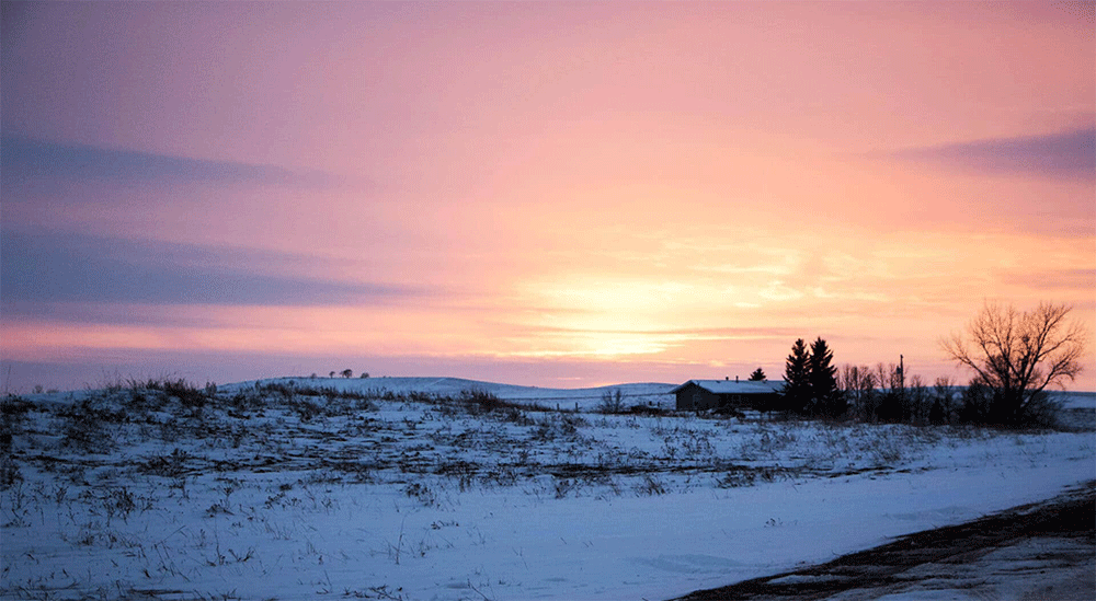 Sunset over Standing Rock Reservation in South Dakota. (Photo: Jen Silver)