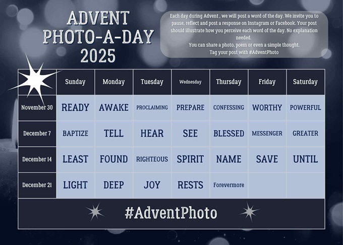 Advent photo-a-day 2025 calendar