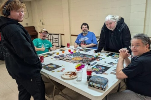 Dozens of people gather at Hollywood UMC in Maryland for game nights. They’ve gotten to know the congregation and explore a life of faith.