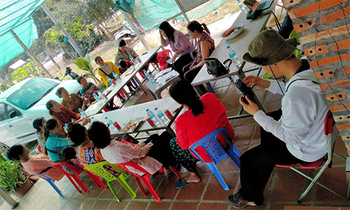 A Women’s Livelihood group meeting in Cambodia. (Photo: Courtesy of Helen Camarce)
