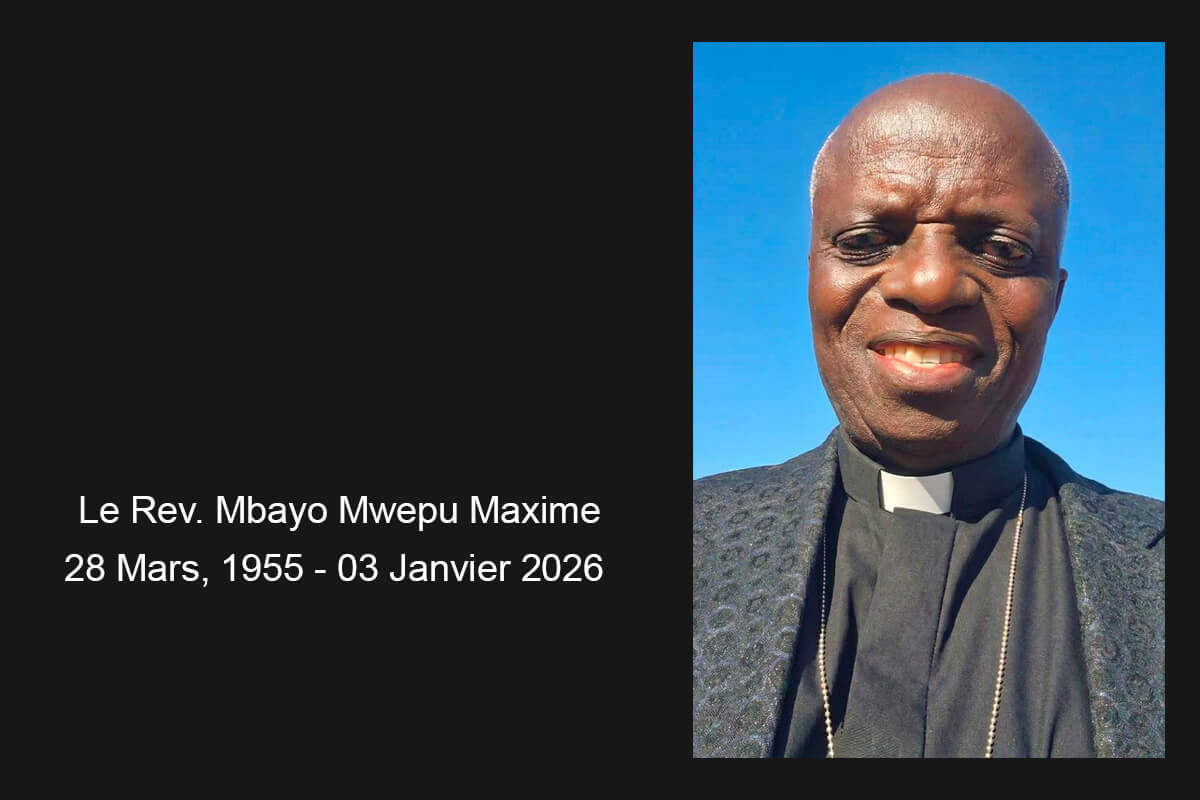 Le révérend Maxime Mbayo Mwepu Mujinga, reconnu pour son érudition en tant que traducteur de la Bible en Kiluba et pour son dévouement inébranlable à l'évangélisation rurale, est décédé le 3 janvier à l'âge de 70 ans. Photo gracieusement fournie par la Conférence annuelle du Nord-Katanga.