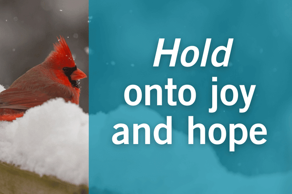 Hold onto joy and hope