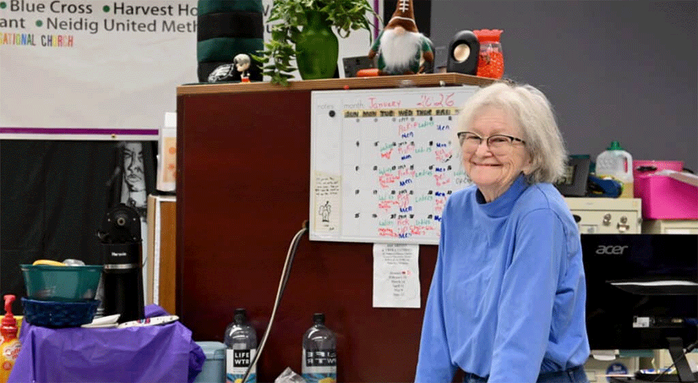 Lyn Clark, Family Fresh Food Pantry director at Neidig UMC, Oberlin, PA. Photo: Christie R. House