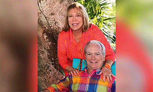 Chrys Hyde with husband Doug. Courtesy photo.
