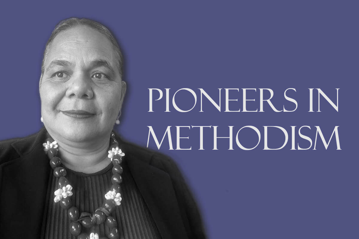 Monalisa Tu’itahi, an immigration attorney and lifelong leader in The United Methodist Church, currently serves as the Immigration Ministries Coordinator for the California-Pacific Conference. Photo courtesy of Tu’itahi; graphic by Laurens Glass, United Methodist Communications.