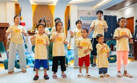 Children share a performance at the AAPMCI 54th anniversary celebration.