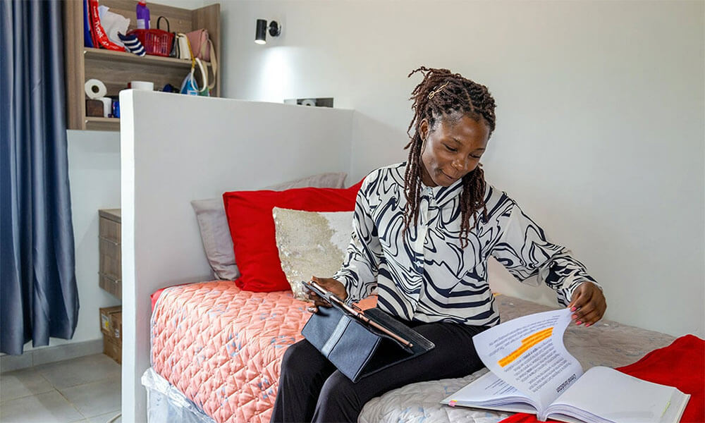 Safe, comfortable campus housing for female students is in high demand at Africa University, given its rural location and the lack of reliable public transportation. The United Methodist Church’s Upper New York and Susquehanna conferences have approved a project to raise $1.5 million to build a new women’s dormitory at the university. Photo courtesy of Africa University.