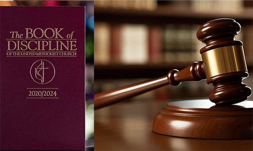 The Book of Discipline contains the church law and procedures of The United Methodist Church. The Judicial Council, the denomination’s top court that responds to questions about church law, has launched a new e-filing system intended to make its work more accessible. Judges Gavel. Photo by Mike DuBose, UM News.