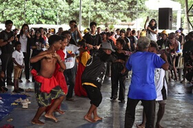A traditional dance is shared at Aetas Day 2026 in the Philippines, which provides an opportunity for Indigenous people and their allies to unify around the shared purpose of preserving rights, ancestral lands, and culture.
