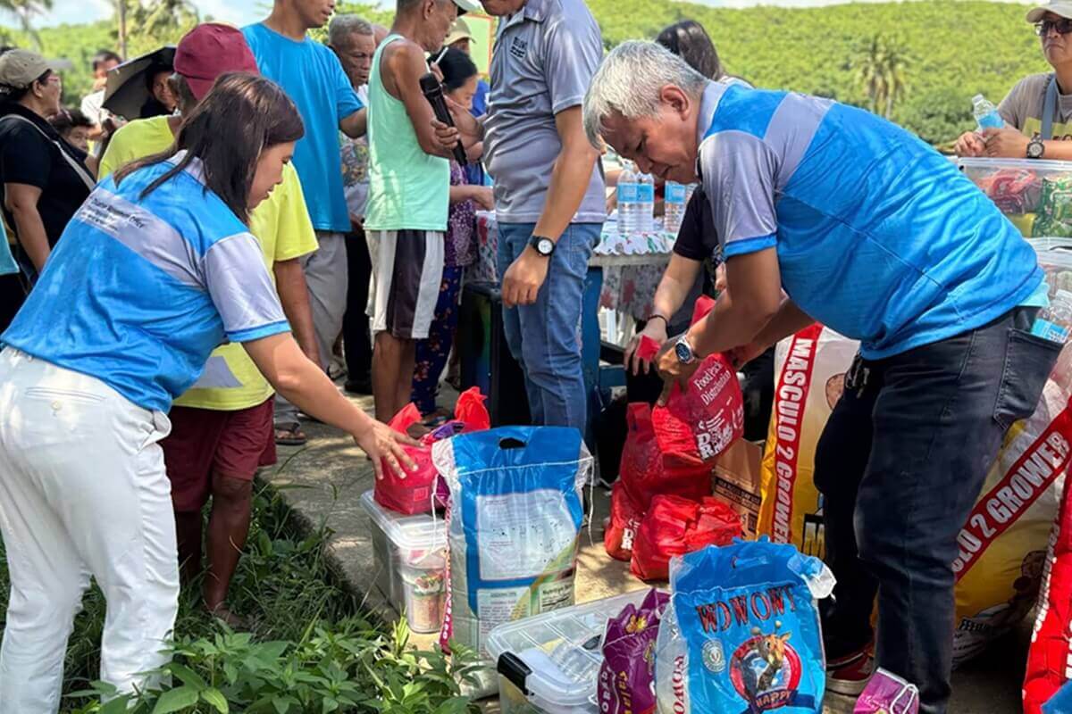 Supplies and food are distributed in the Philippines a after consecutive disasters led to a multi-faceted relief effort in 2025 and 2026.
