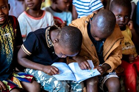 Children participate in a weeklong national VBS program in Burundi. The 2026 event welcomed 2,500 children and youth, who were led by 870 adults.