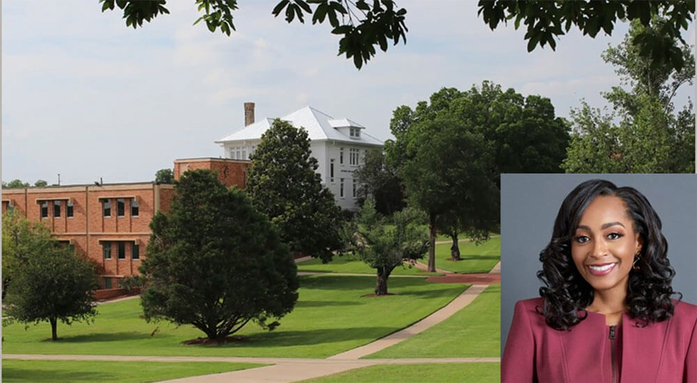 Huston-Tillotson University is using BCF funds to advance its master plan, which outlines future construction and renovation needs. (Photo courtesy of Huston-Tillotson University) (Inset: Dr. Melva Willams, president)